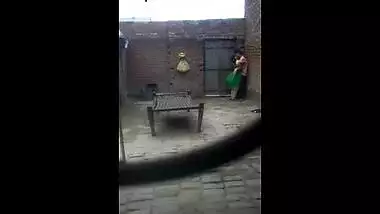 Hidden cam catches a desi legal age teenager getting romantic with bf
