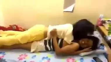 Lesbians humping